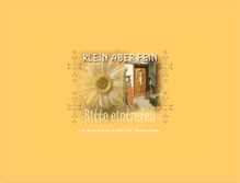 Tablet Screenshot of blumenstube-kleinaberfein.de